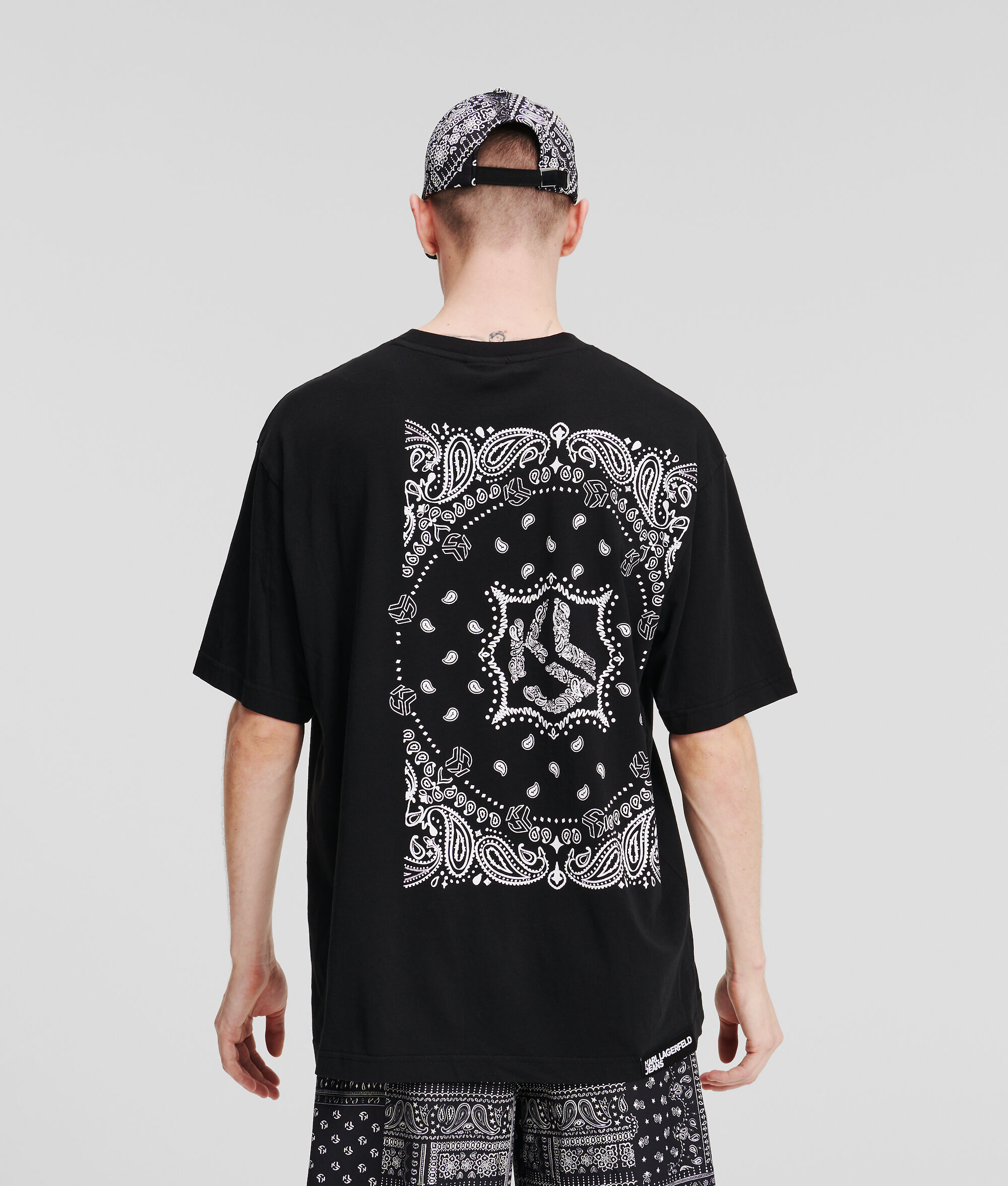 (image for) Popular KLJ BANDANA-PRINT T-SHIRT